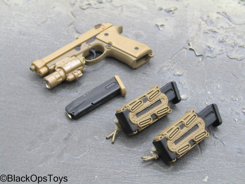 Load image into Gallery viewer, PMC Weapon Set F Ver. B - Tan M9 Pistol Set
