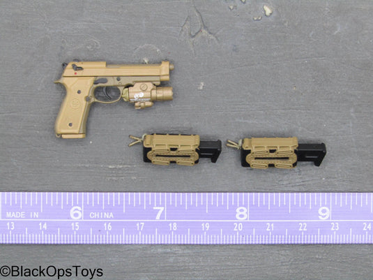 PMC Weapon Set F Ver. B - Tan M9 Pistol Set