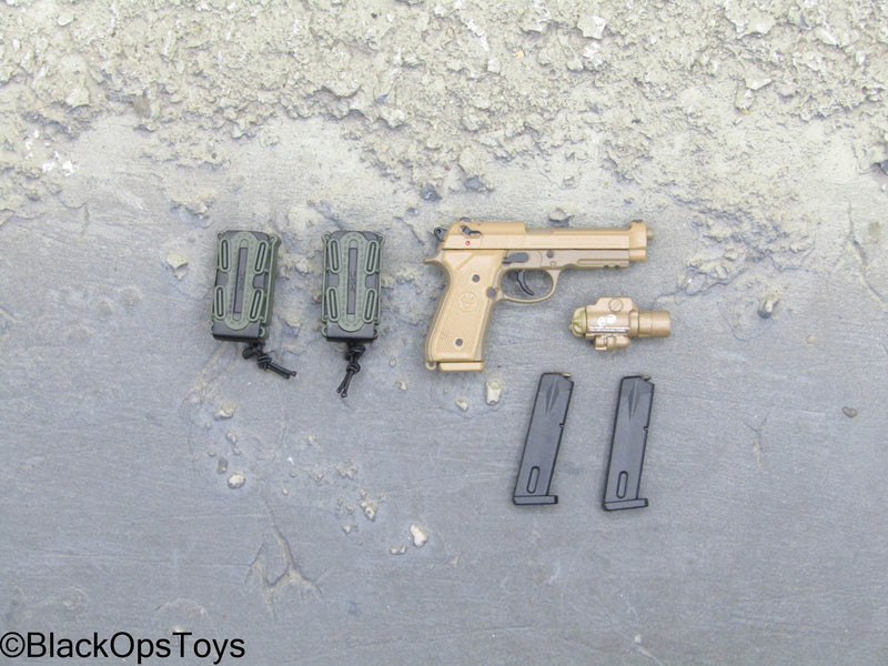 Load image into Gallery viewer, PMC Weapon Set F Ver. D - Tan M9 Pistol Set
