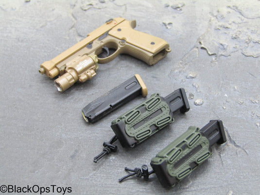 PMC Weapon Set F Ver. D - Tan M9 Pistol Set