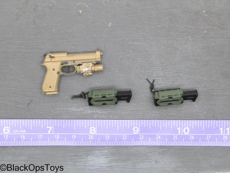 Load image into Gallery viewer, PMC Weapon Set F Ver. D - Tan M9 Pistol Set
