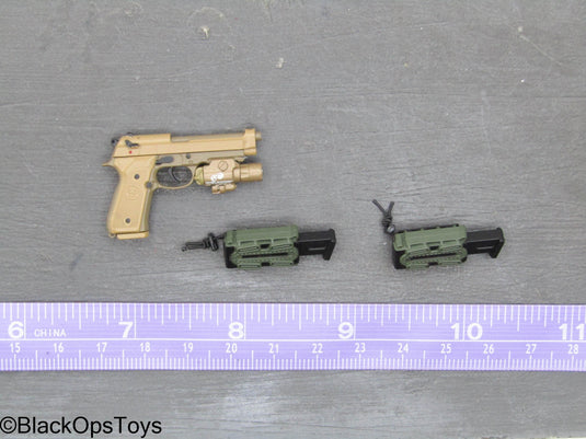 PMC Weapon Set F Ver. D - Tan M9 Pistol Set