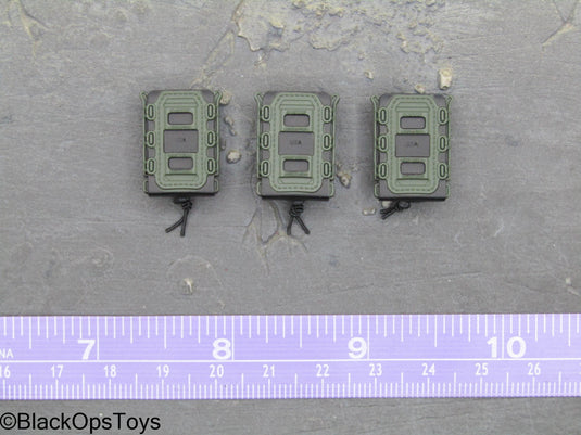 PMC Weapon Set F Ver. D - OD Green Magazine Holsters (x3)