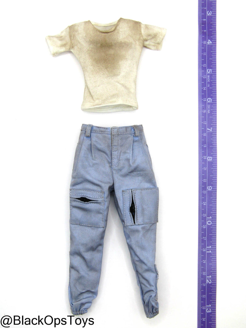 Load image into Gallery viewer, Female Flight Officer - Blue Pants w/Weathered White Shirt
