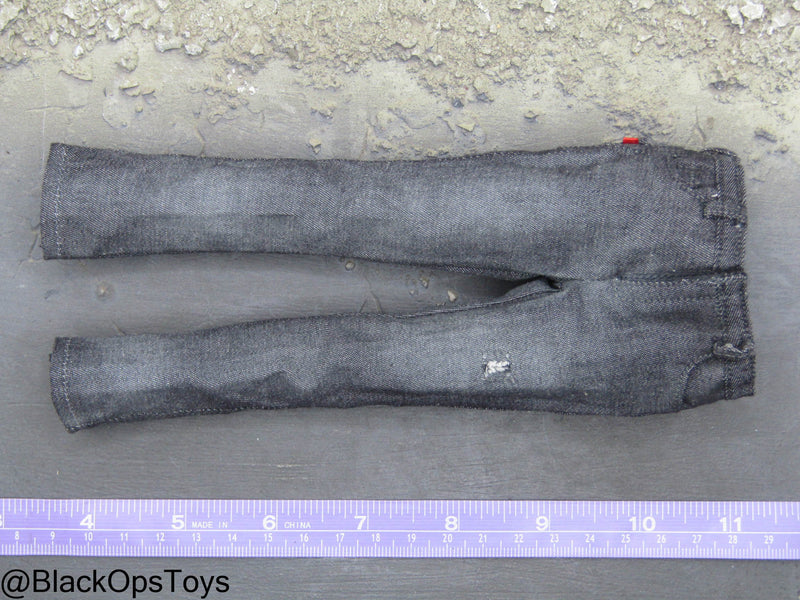 Load image into Gallery viewer, Zombie Killer - Dark Grey Denim Like Jeans
