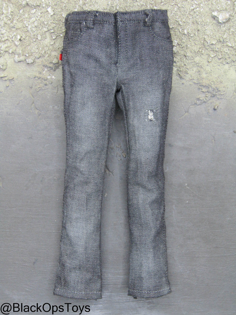 Load image into Gallery viewer, Zombie Killer - Dark Grey Denim Like Jeans
