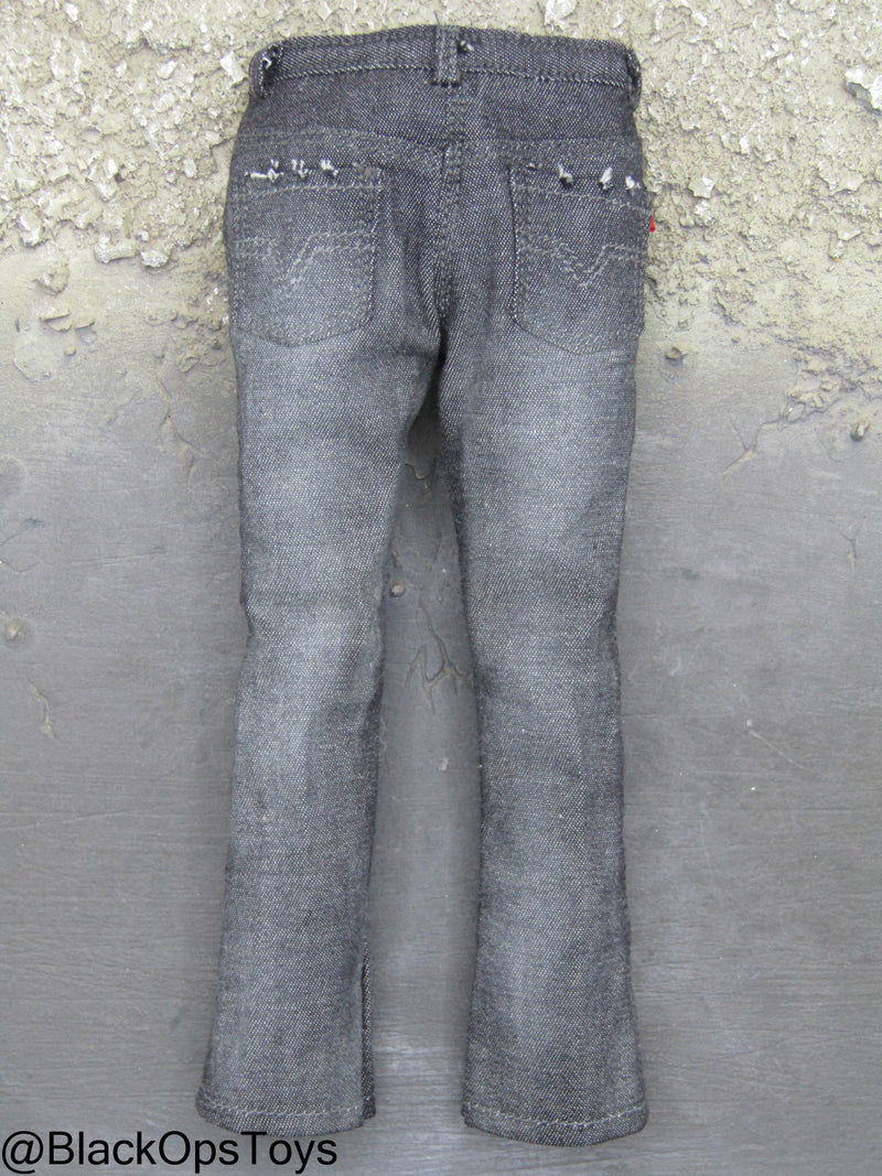 Load image into Gallery viewer, Zombie Killer - Dark Grey Denim Like Jeans
