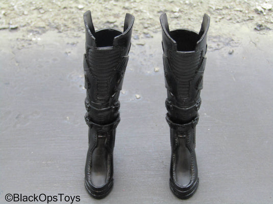 Cyberpunk 2077 V Female - Black Female High Heel Boots (Peg Type)