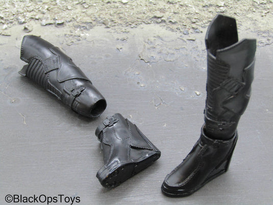 Cyberpunk 2077 V Female - Black Female High Heel Boots (Peg Type)