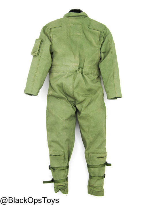 The Ace - Maverick - OD Green Nomex Flight Suit w/Patches