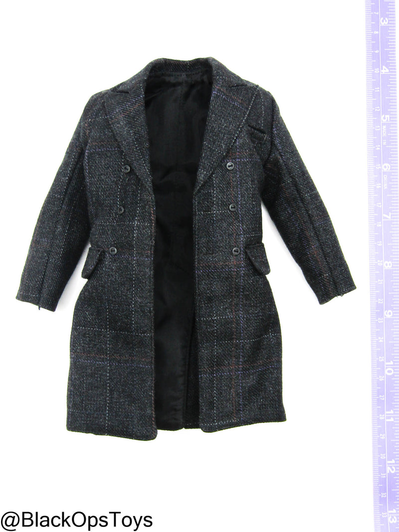 Load image into Gallery viewer, Poker Kingdom - Nell - Plaid Wool Like Overcoat
