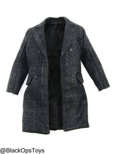 Poker Kingdom - Nell - Plaid Wool Like Overcoat