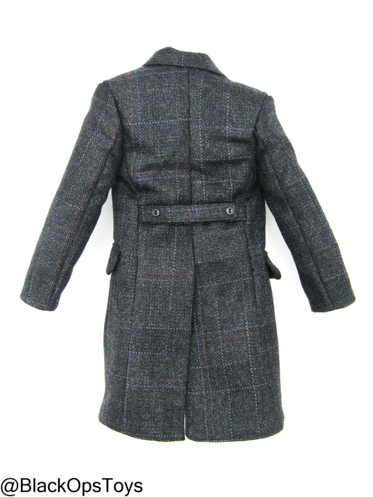 Poker Kingdom - Nell - Plaid Wool Like Overcoat