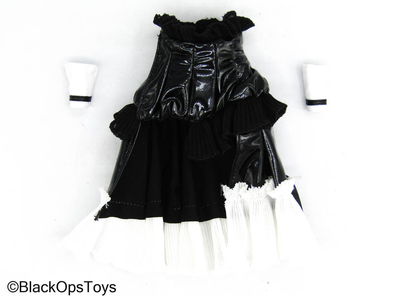 Load image into Gallery viewer, Frontline Maid Girl - Black &amp; White Female Maid Dress w/Cuffs
