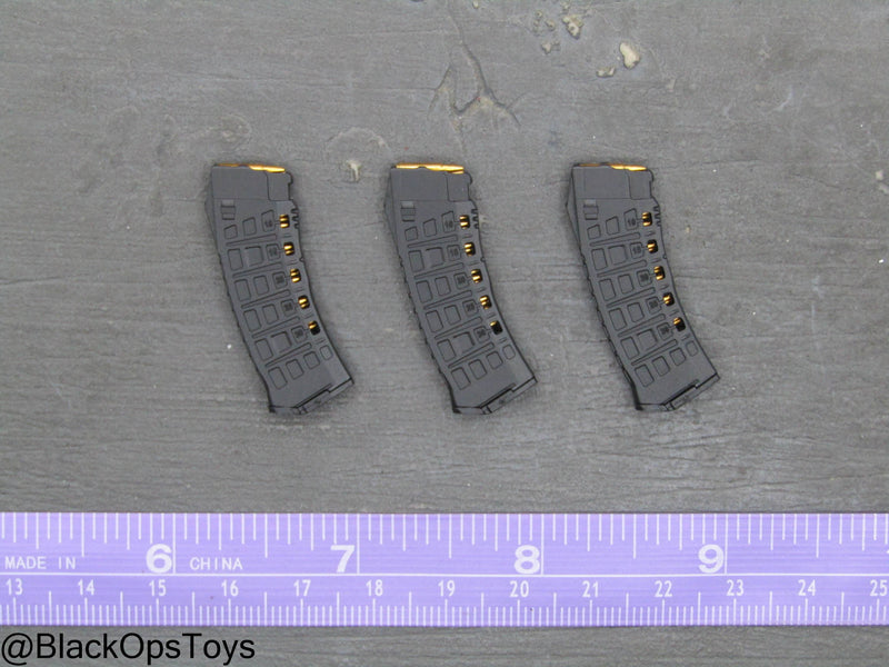 Load image into Gallery viewer, Russian Spetsnaz MVD SOBR - Black Skeleton AK-12 Magazine Set (x3)
