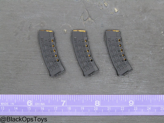 Russian Spetsnaz MVD SOBR - Black Skeleton AK-12 Magazine Set (x3)