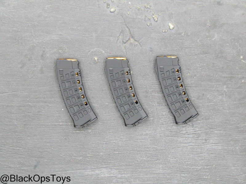 Load image into Gallery viewer, Russian Spetsnaz MVD SOBR - Black Skeleton AK-12 Magazine Set (x3)
