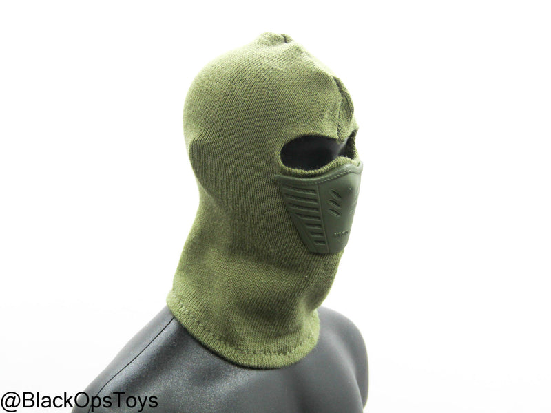 Load image into Gallery viewer, Russian Spetsnaz MVD SOBR - OD Green Balaclava w/Hardcover
