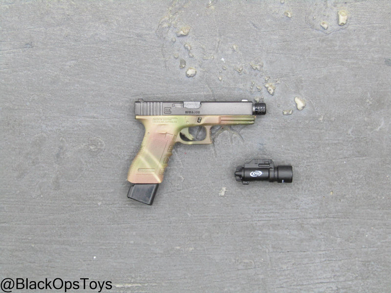 Load image into Gallery viewer, Russian Spetsnaz MVD SOBR - Camo Battle Belt Set w/9mm Pistol
