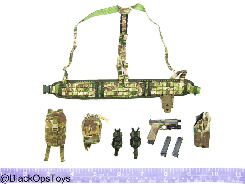 Load image into Gallery viewer, Russian Spetsnaz MVD SOBR - Camo Battle Belt Set w/9mm Pistol
