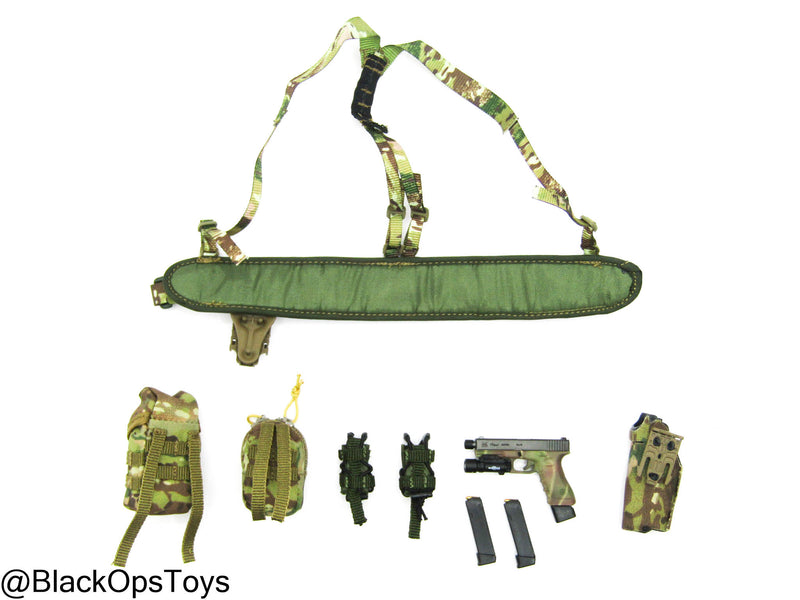 Load image into Gallery viewer, Russian Spetsnaz MVD SOBR - Camo Battle Belt Set w/9mm Pistol
