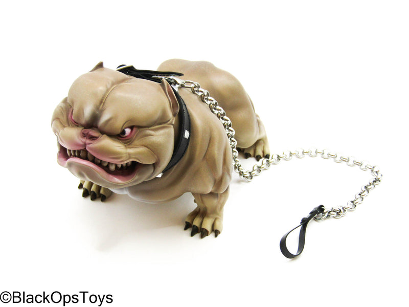 Load image into Gallery viewer, Poker Kingdom LTD - Nell - Tan Bulldog w/Collar &amp; Metal Chain
