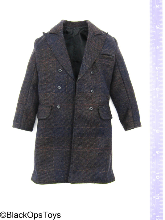 Poker Kingdom LTD - Nell - Purple Hue Plaid Wool Like Overcoat