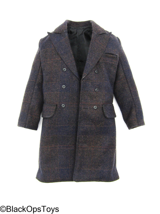 Poker Kingdom LTD - Nell - Purple Hue Plaid Wool Like Overcoat