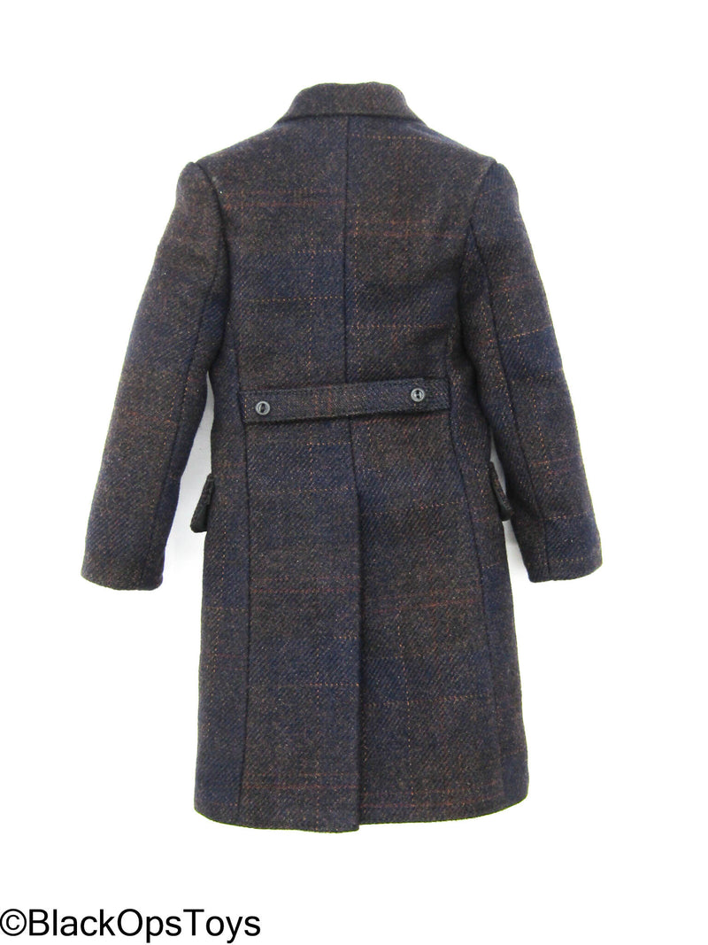 Load image into Gallery viewer, Poker Kingdom LTD - Nell - Purple Hue Plaid Wool Like Overcoat
