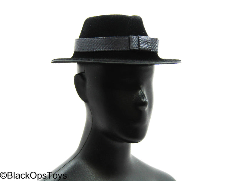 Load image into Gallery viewer, Poker Kingdom LTD - Nell - Black Fedora w/Grey Band
