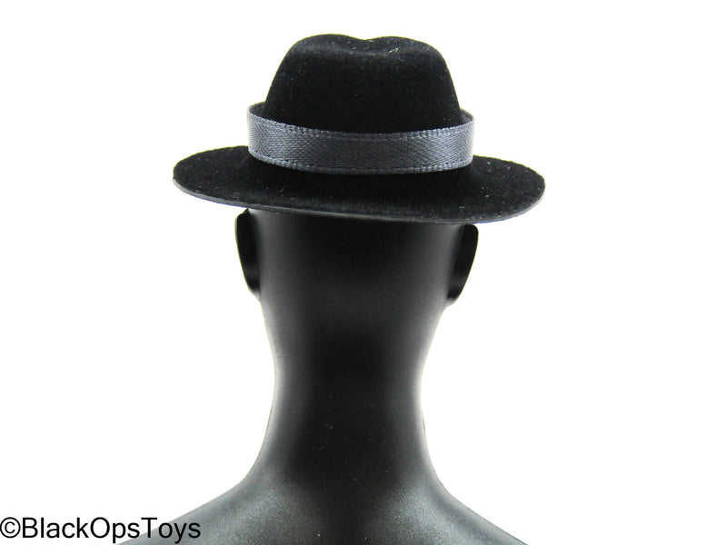 Load image into Gallery viewer, Poker Kingdom LTD - Nell - Black Fedora w/Grey Band
