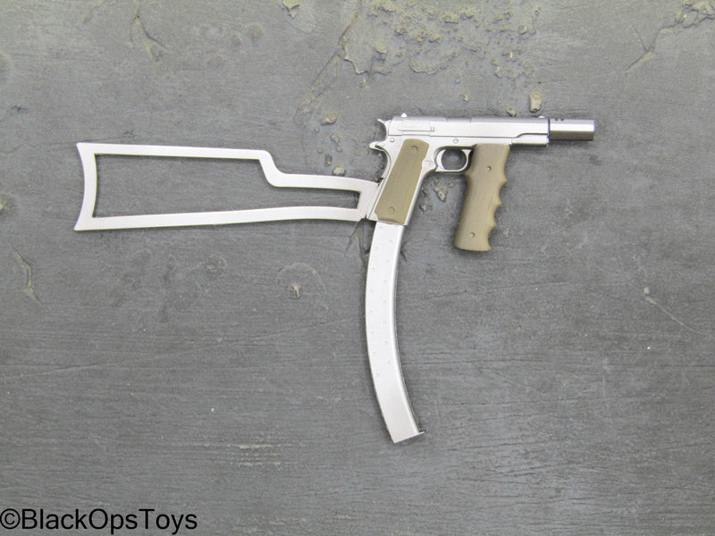 Load image into Gallery viewer, Poker Kingdom LTD - Nell - Silver Like Modified 1911 Pistol Type 2
