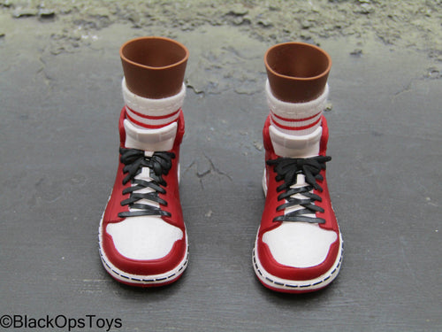 Spider-Man ITS - Miles Morales - Red & White Shoes (Foot Type)