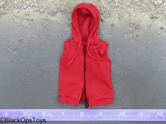 Spider-Man ITS - Miles Morales - Red Sleeveless Hoodie