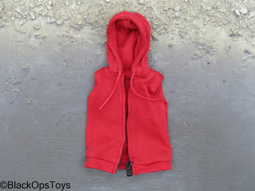 Spider-Man ITS - Miles Morales - Red Sleeveless Hoodie