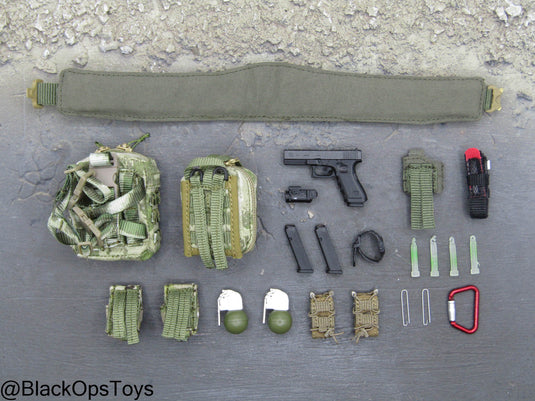 SOBR - Version R - Battle Belt w/9mm Pistol, Gear, & Pouch Set