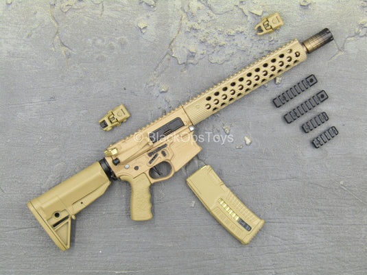 G&G AK47 Airsoft Rifle finished with Troy® Coyote Tan, Burnt Bronze and  Coyote Tan