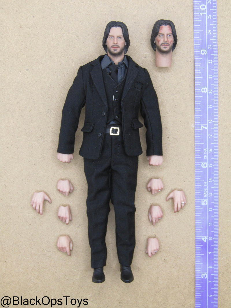 Load image into Gallery viewer, 1/12 - Legendary Hitman - Male Black Suited Body w/Headsculpt
