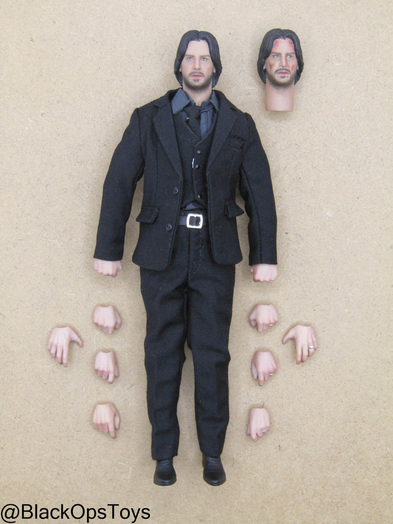 Load image into Gallery viewer, 1/12 - Legendary Hitman - Male Black Suited Body w/Headsculpt
