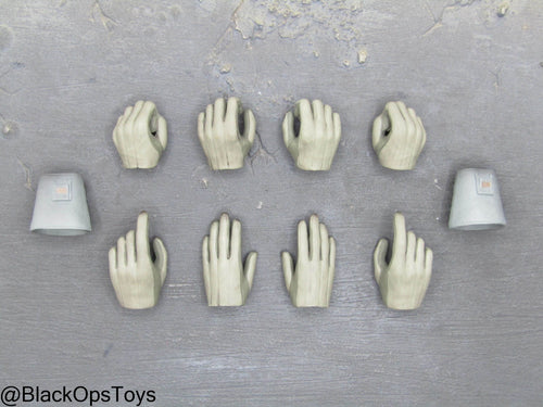 Female Jedi Knight - Grey Gloved Hand Set (x8)