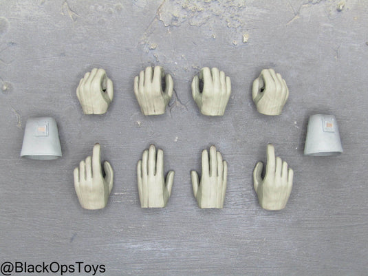 Female Jedi Knight - Grey Gloved Hand Set (x8)