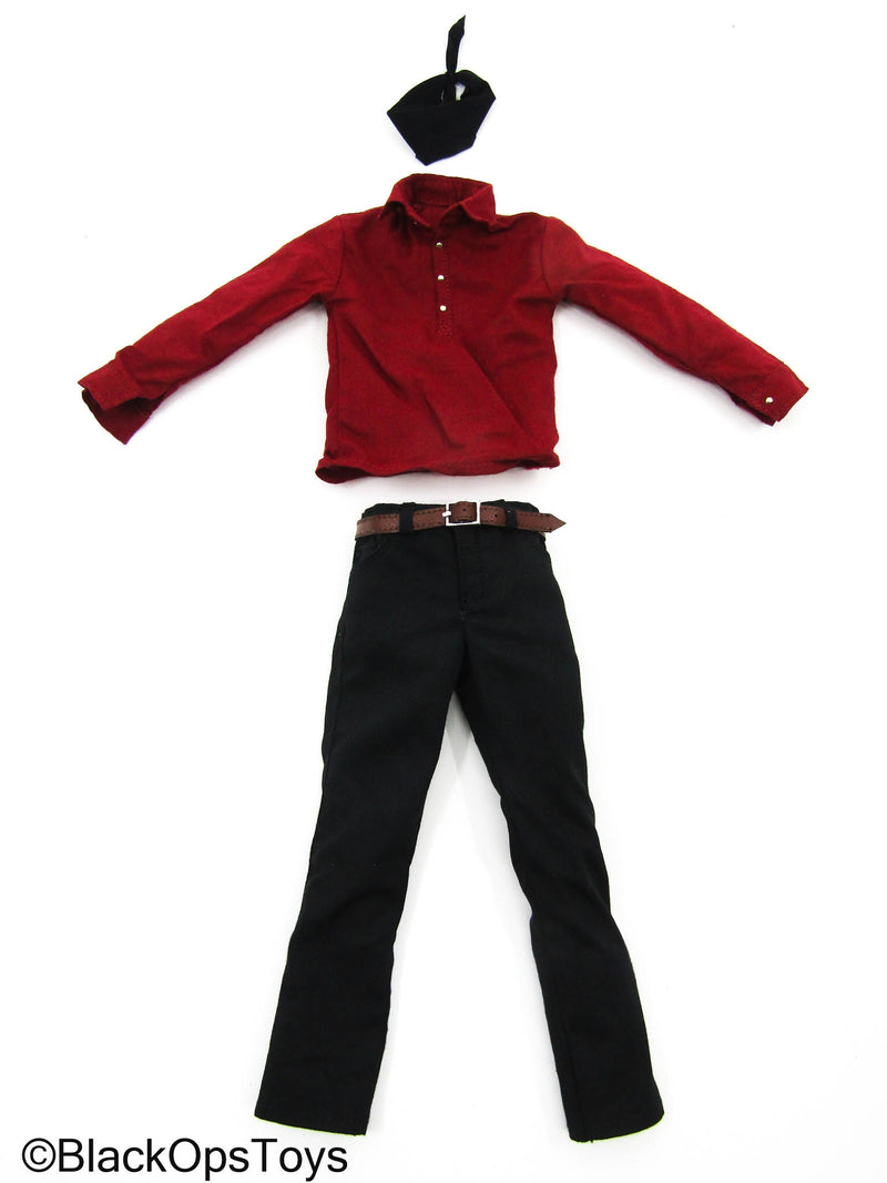 Load image into Gallery viewer, William - Red Shirt w/Pants &amp; Handkerchief
