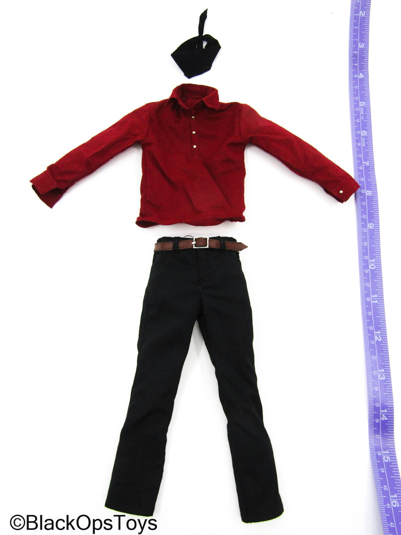 Load image into Gallery viewer, William - Red Shirt w/Pants &amp; Handkerchief
