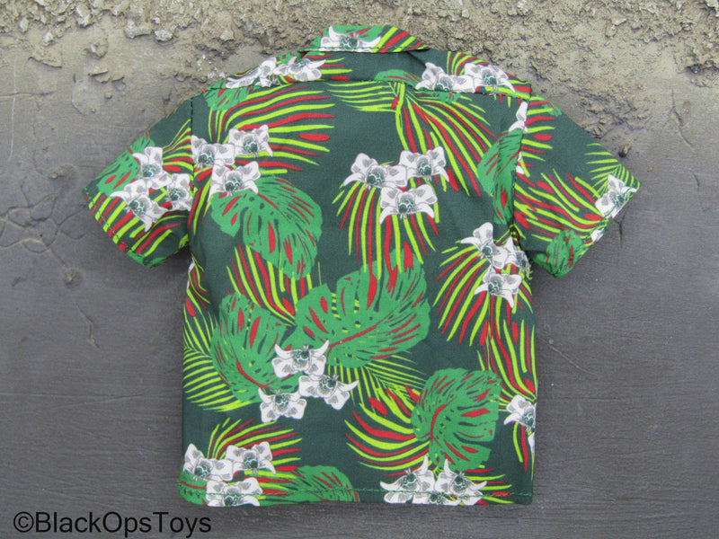 Load image into Gallery viewer, BTTF - Doc Brown - Green Tropic Shirt
