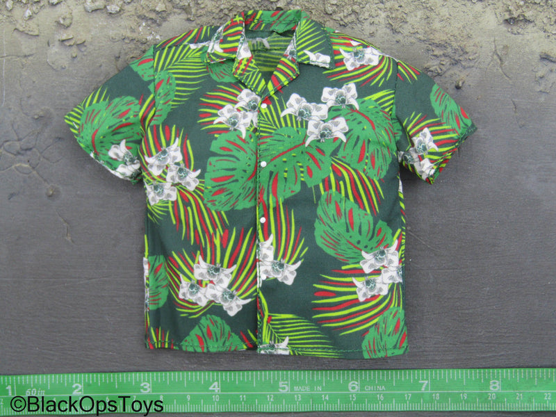 Load image into Gallery viewer, BTTF - Doc Brown - Green Tropic Shirt
