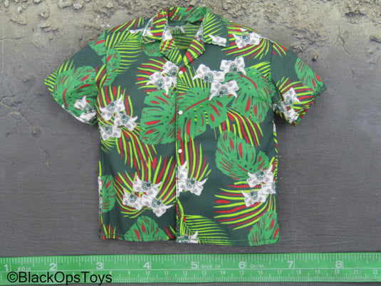 BTTF - Doc Brown - Green Tropic Shirt