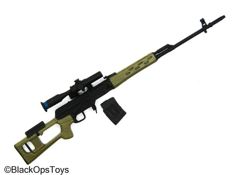 Load image into Gallery viewer, Black &amp; Tan Dragunov Sniper Rifle
