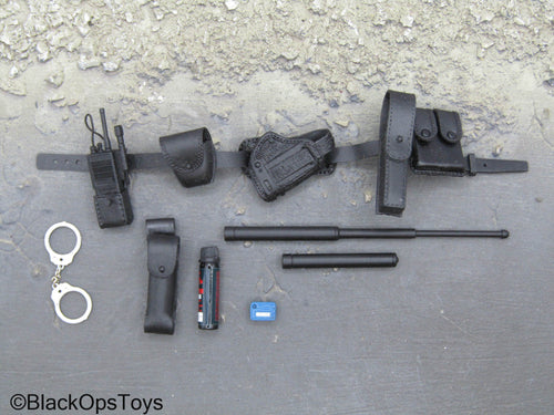 G4 Michael Chan Police FBI - Black Police Battle Belt Set