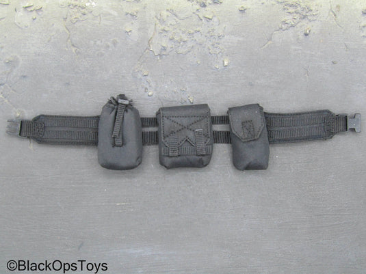 Warriors Of The Future Johnson - Black Utility Belt w/Pouches