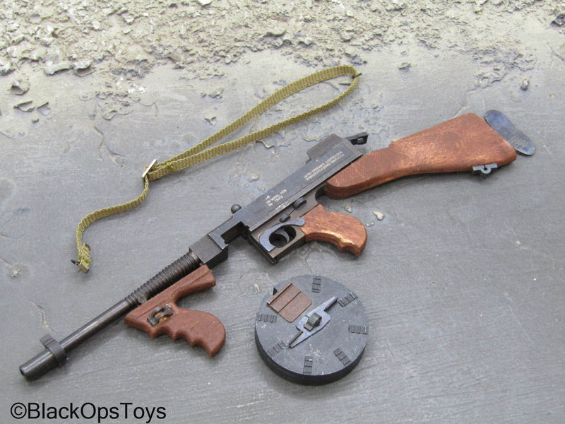 Load image into Gallery viewer, WWII - Wood &amp; Metal .45 ACP Submachine Gun (READ DESC)
